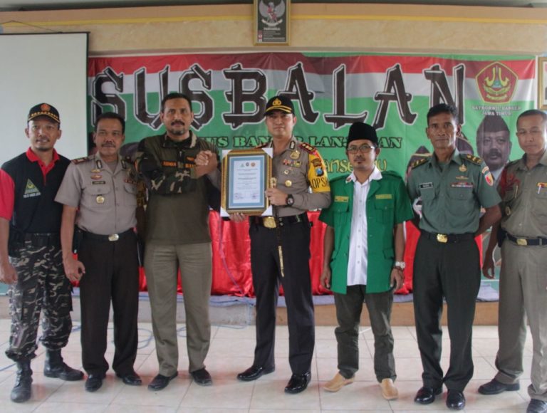 Kapolres Gresik Berikan Materi Banser Serta Ajak Doa Bersama