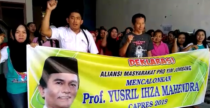 Yusril Kembali Mendapat Dukungan Dari Masyarakat Jombang Dalam Pilpres 2019