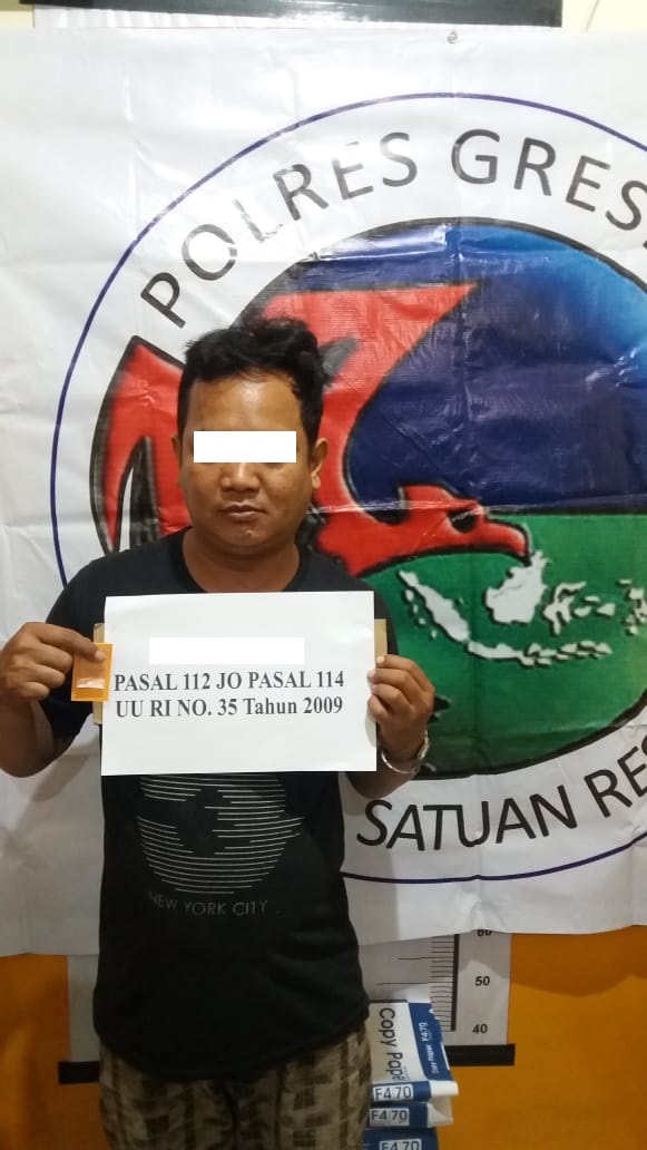 Polres Gresik Amankan Satu Pelaku Penyalahgunaan Narkotika