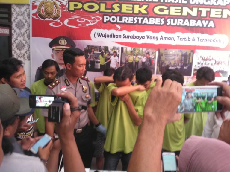 Dua Minggu Terakhir, Polsek Genteng Tangkap 2 Bandar dan 9 Tersangka Kasus Narkotika