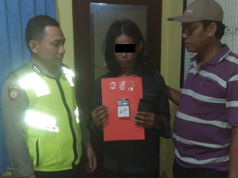 Polsek Benjeng Amankan DW, Terduga Pelaku Penyalahgunaan Sabu