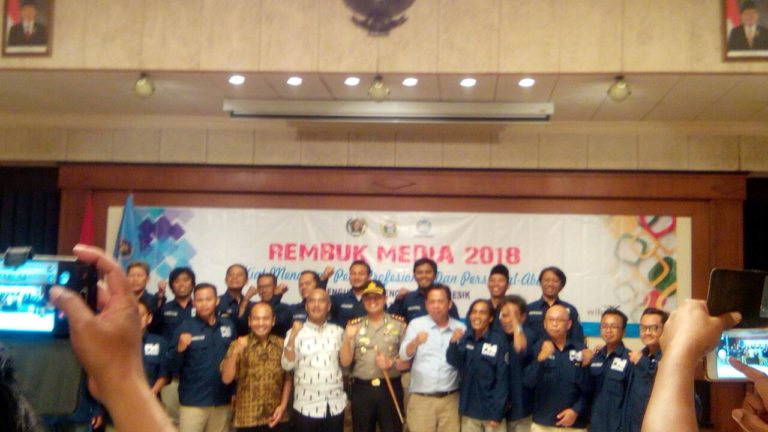 KAPOLRES BESERTA FORPIMDA PEMKAB GRESIK HADIRI REMBUK MEDIA 2018