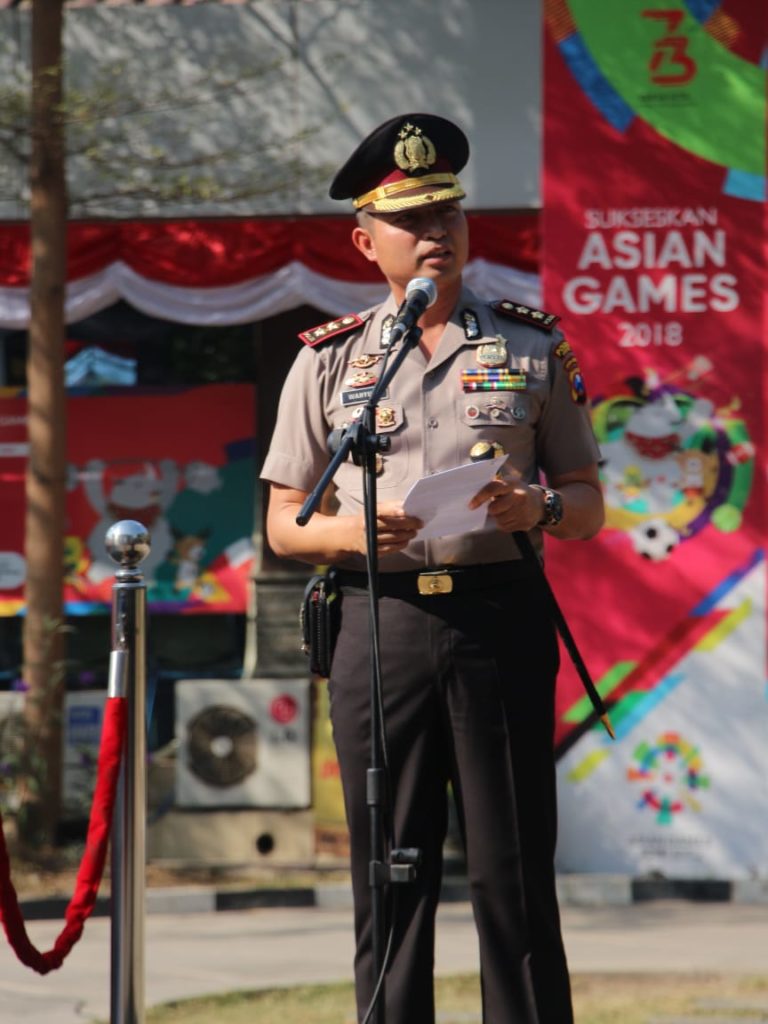 Kapolres Gresik Memimpin Upacara Sertijab Pisah Sambut Polsek Jajaran