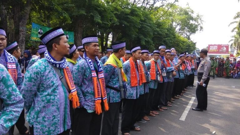 Kedatangan Jemaah Haji Asal Bojonegoro Mendapat Pengamanan Polres Bojonegoro