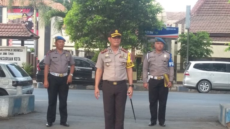 Kapolres Pasuruan Kota Pimpin Apel Gelar Pasukan Operasi Zebra Semeru 2018