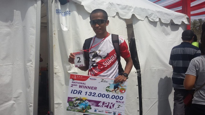 Lomba Lari Mandalika, Sertu Atjong Duduki Peringkat Kedua