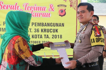Polres Cirebon Kota Terima Kunci Rusus Krucuk Type 36.