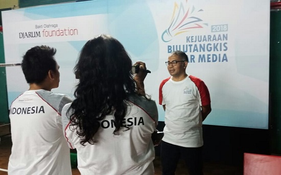 Ivanna Lie Hadiri Pembukaan Turnamen Bulutangkis Antar Media 2018