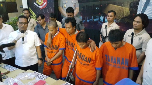 Perampok Pedagang Emas di Sumenep Ditangkap Jatanras Polda Jatim
