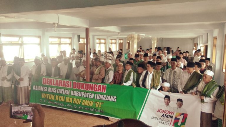 Aliansi Pengasuh Pesantren se Lumajang Deklarasi Siap Menangkan Jokowi-KH Ma`ruf