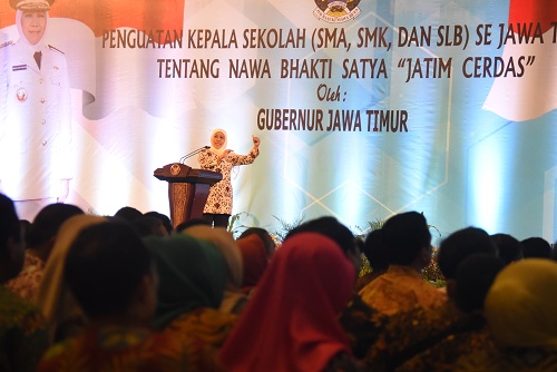Gubernur Khofifah Dorong Kepala Sekolah Miliki Managerial Skill and Strong Leadership