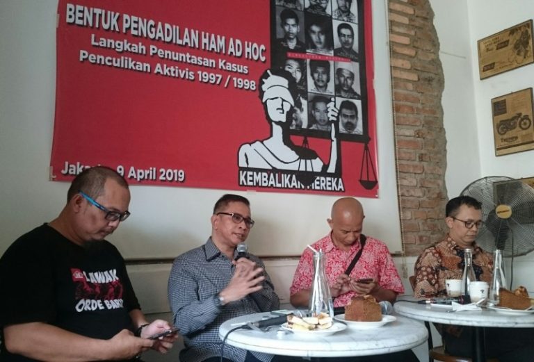 Rumah Gerakan 98: Jangan Pilih Presiden Yang Miliki Beban Sejarah Kelam