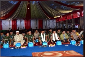 Safari Ramadhan di Surabaya Panglima TNI dan Kapolri Buka Bersama di KOARMADA II