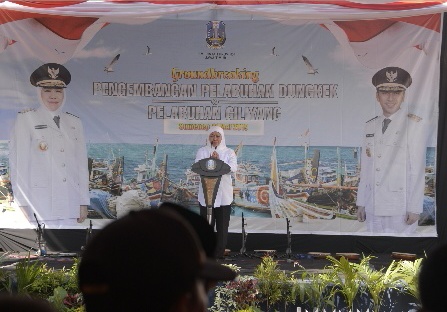 Gubernur Khofifah : Revitalisasi Pelabuhan Dungkek dan Gili Iyang untuk  Maksimalkan Kinerja Ekonomi Sumenep