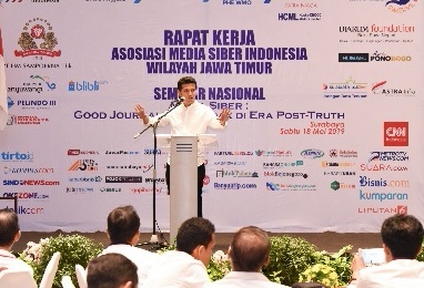 Wagub Jatim Minta Media Siber Ikut Bergerak Lawan Hoax
