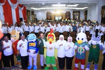 Gubernur Jatim Luncurkan Maskot dan Logo PORPROV VI Tahun 2019