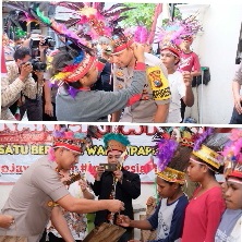 Cara Unik Kapolresta Sidoarjo Jamin Keamanan Warga Papua
