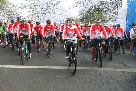 Ngontel Bareng Jogo Jawa Timur , Gubernur Khofifah Ingatkan Persatuan dan Kesatuan