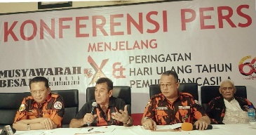 Jokowi Akan Buka Mubes X dan HUT ke 60 Tahun Pemuda Pancasila