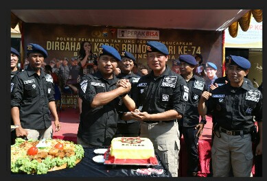 Tasyakuran HUT Brimob ke-74, Tahun 2019 Diselenggarakan Oleh Eks. Brimob Nusantara Polres Pelabuhan Tanjung Perak