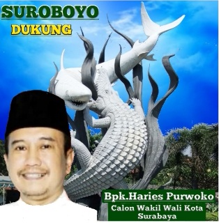 Haries Purwoko Maju Wawali Surabaya, Bertekad Bakal Bangun Peradaban Kota Surabaya