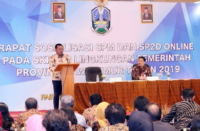 Sekdaprov: OPD Harus Mencermati dan Memahami Proses SPM Serta SP2D Online