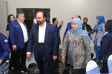 Hadiri HUT ke 8 Partai Nasdem, Gubernur Khofifah Tegaskan Jatim Jantungnya Indonesia