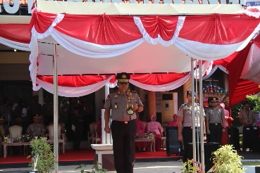 Kapolda Jatim Pimpin Sertijab Kapolres Banyuwangi dan Pengukuhan Tipe dari Polres ke Polresta