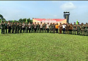 DANSATBRIMOB POLDA JATIM MENGHADIRI APEL BERSAMA SIAGA BENCANA