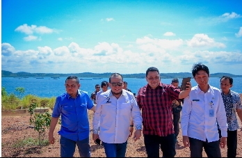 Perjuangkan Aspirasi Kepri, Ketua DPD Tinjau Titik Lokasi Jembatan Batam-Bintan