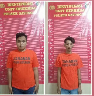 DUA WARGA SIDOARJO DIJEBLOSKAN TAHANAN POLSEK GAYUNGAN