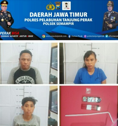 TERTANGKAP LAGI BUDAK SHABU-SHABU DENGAN 2 WANITA DAN 1 PRIA