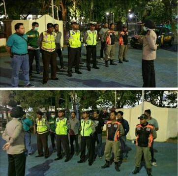 KAPOLSEK KENJERAN PIMPIN LANGSUNG GIAT PATROLI GABUNGAN TIGA PILAR