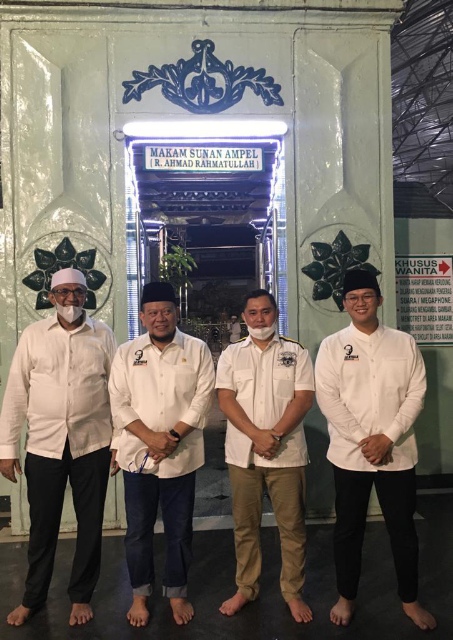 Masuk Jatim, Kapolda Irjen Pol. M. Fadil Imran, Diajak LaNyalla Ziarah ke Ampel