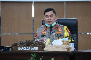 Kapolda Jatim Pimpin Anev Untuk Evaluasi Optimalisasi Protokol Covid19 Pada Tempat Publik