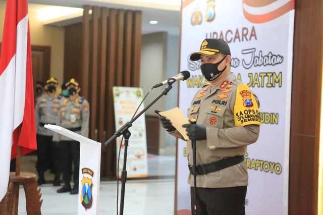 Kapolda Jatim Pimpin Sertijab Tiga Pejabat Utama