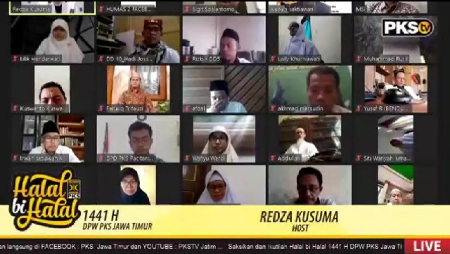 Halal Bihalal, Presiden PKS Apresiasi Kader Jatim Peduli Covid-19