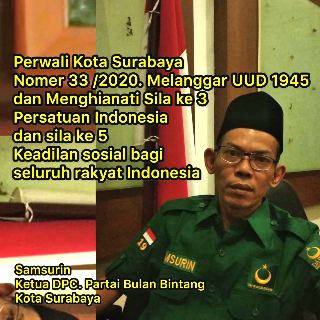 DPRD KOTA SURABAYA GUNAKAN HAK INTERPELASI JIKA WALIKOTA SURABAYA NGOTOT DAN “KERAS KEPALA” TAK MAU CABUT PERWALI 33/2020.