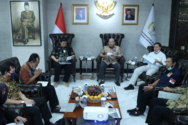 Ketua DPD dan 4 Komite DPD Kompak Tolak  Sentralisasi di RUU Ciptakerja