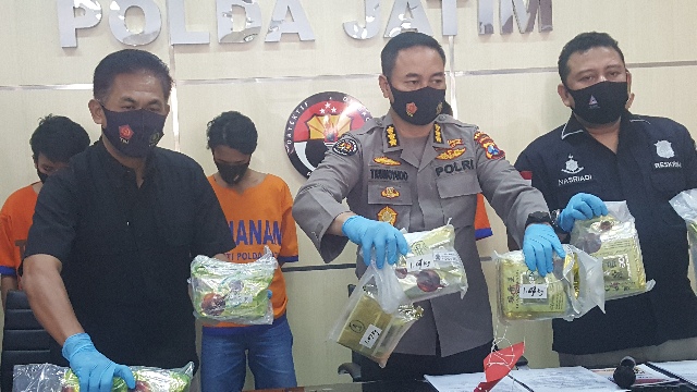 Ditresnarkoba Polda Jatim Ungkap Jaringan Narkoba Malaysia