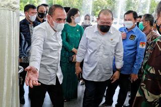 Terima Ketua DPD RI, Edy Rahmayadi Pastikan Sengketa Tanah di Sumut Selesai 30% Tahun Ini