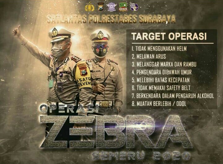 OPERASI ZEBRA SEMERU 2020 AKAN DIGELAR 26 OKTOBER SAMPAI 8 NOVEMBER 2020