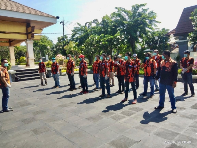Peringati HUT ke-61, Pemuda  Pancasila Surabaya Komitmen Bantu Atasi Covid-19