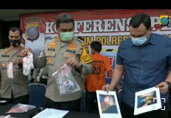 Paman Merampok, Memperkosa dan Membunuh Keponakan Sendiri Ditangkap  dalam Waktu Singkat oleh Unit Reskrim Polsek Sunggal, Polrestabes Medan