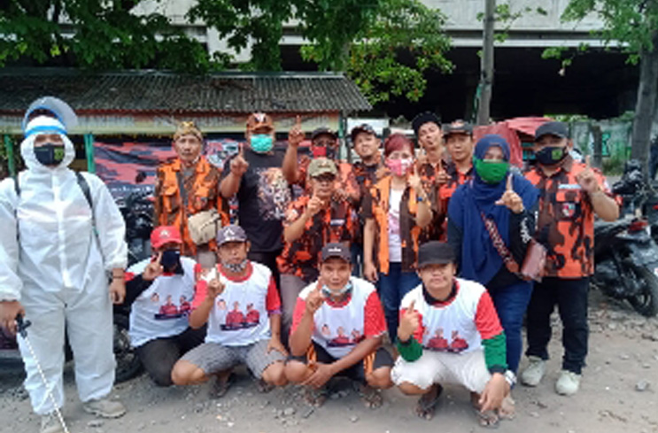PAC Pemuda Pancasila Jambangan Baksos Bersama Relawan ErJi