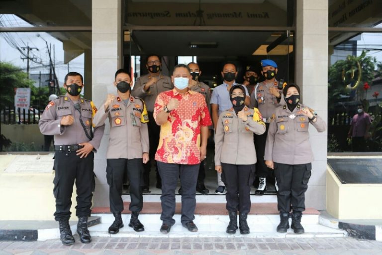 Kapolres Pelabuhan Tanjung Perak Menerima Kunjungan Plt Walikota Surabaya