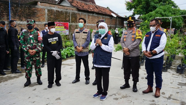 Forkopimda Jatim Tinjau Kampung Tangguh Semeru di Madiun