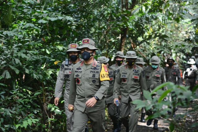 Brimob Jatim gelar Latgab, TNI-Polri, BPBD, dinas Kehutanan, SAR dan Karhutla