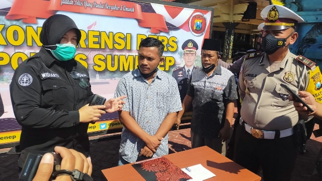 Ingin Viral, Pengemudi Truk Oleng Diamankan Polres Sumenep