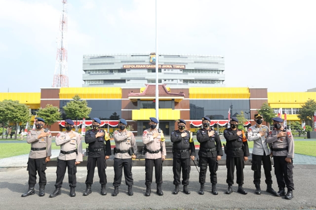 Pasukan Brimob Mabes Polri Selesaikan Tugas di Jawa Timur